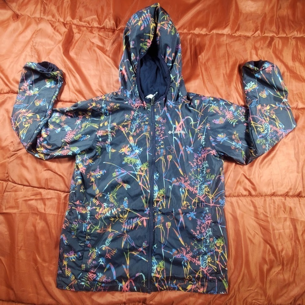 Columbia $65 Unisex Pixel Grabber Reversible Jacket Youth Medium Water resistant